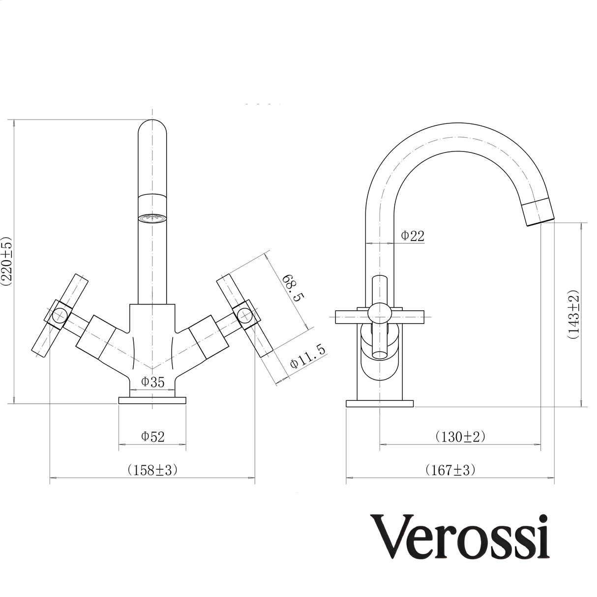 Oban | Mono Basin Mixer  | Chrome