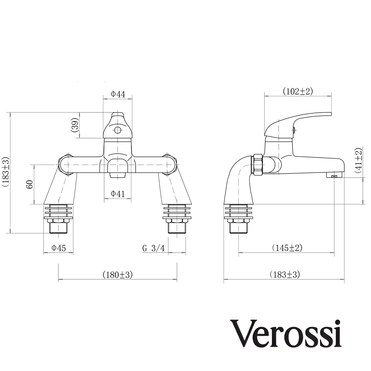 verossi bathroom tap