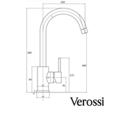 Verossi | Tivoli | Single Lever Kitchen tap WRAS | Brushed Gold