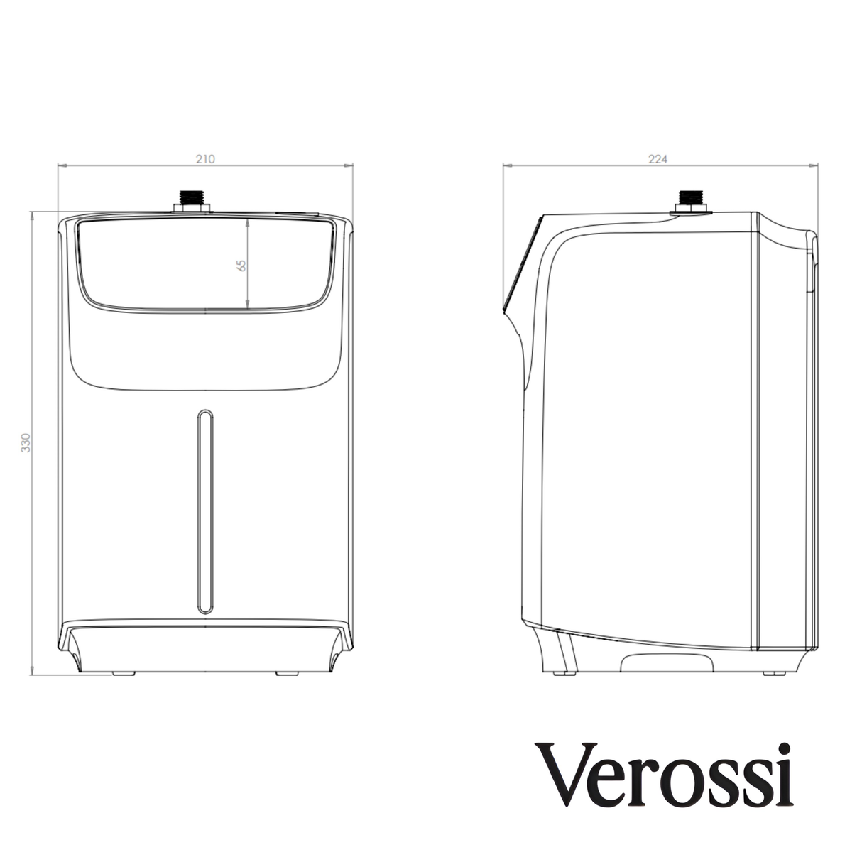 Verossi  | Verani | 4 in 1 Instant Boiling & Filtered Cold Water Tap | Polished Chrome Finish