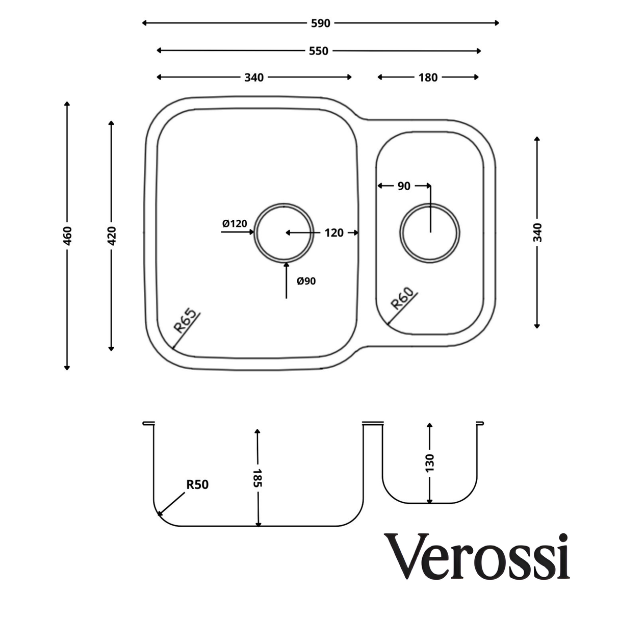 verossi kitchen sink