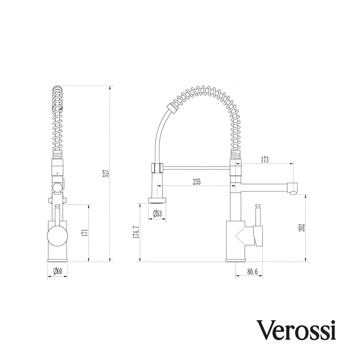 Verossi  | Flex | Multiuse Style 3 in 1 Instant Boiling Tap with Flexi Spray  | Brushed Gold Finish