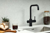 Verossi  | Valyrian | Biometric 4 in 1 Instant Boiling & Filtered Cold Water Tap | Matt Black Finish