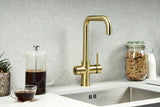 Verossi  | Valeria | Biometric 3 in 1 Instant Boiling Tap | Brushed Brass Finish