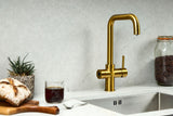 Verossi  | Valyrian | Biometric 4 in 1 Instant Boiling & Filtered Cold Water Tap | Brushed Gold Finish