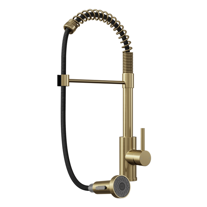 Contra | Flexi Pullout Kitchen tap | Brushed Brass