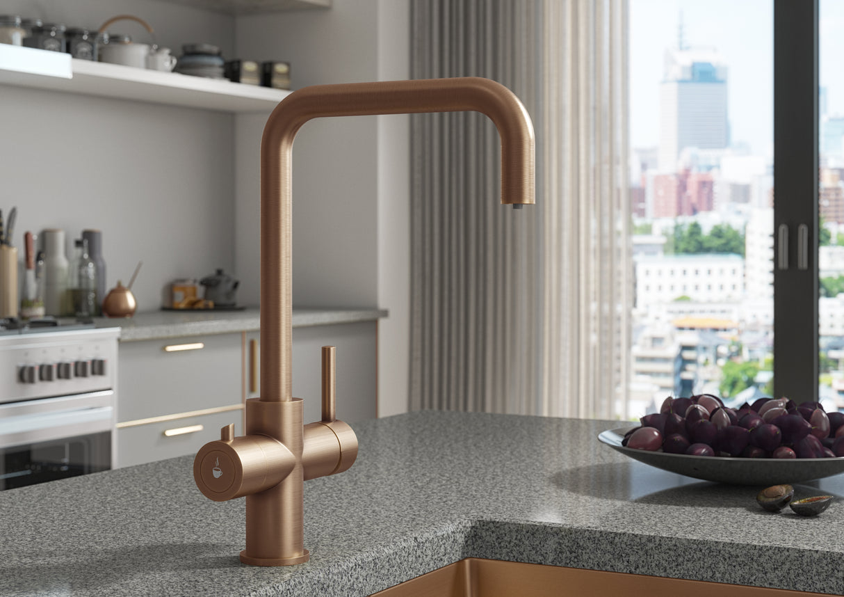 Verossi  | Verani | 4 in 1 Instant Boiling & Filtered Cold Water Tap | Brushed Copper Finish