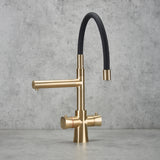 Verossi | Vaculoa | Flexi 3 in 1 Instant Boiling Tap | Unfinished Brass Finish