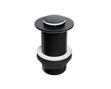 Push Button Click-Clack Basin Waste - Unslotted - G1 1/4" - Matt Black