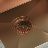 Elite | Basket Strainer Kitchen Sink Waste | Copper Finish