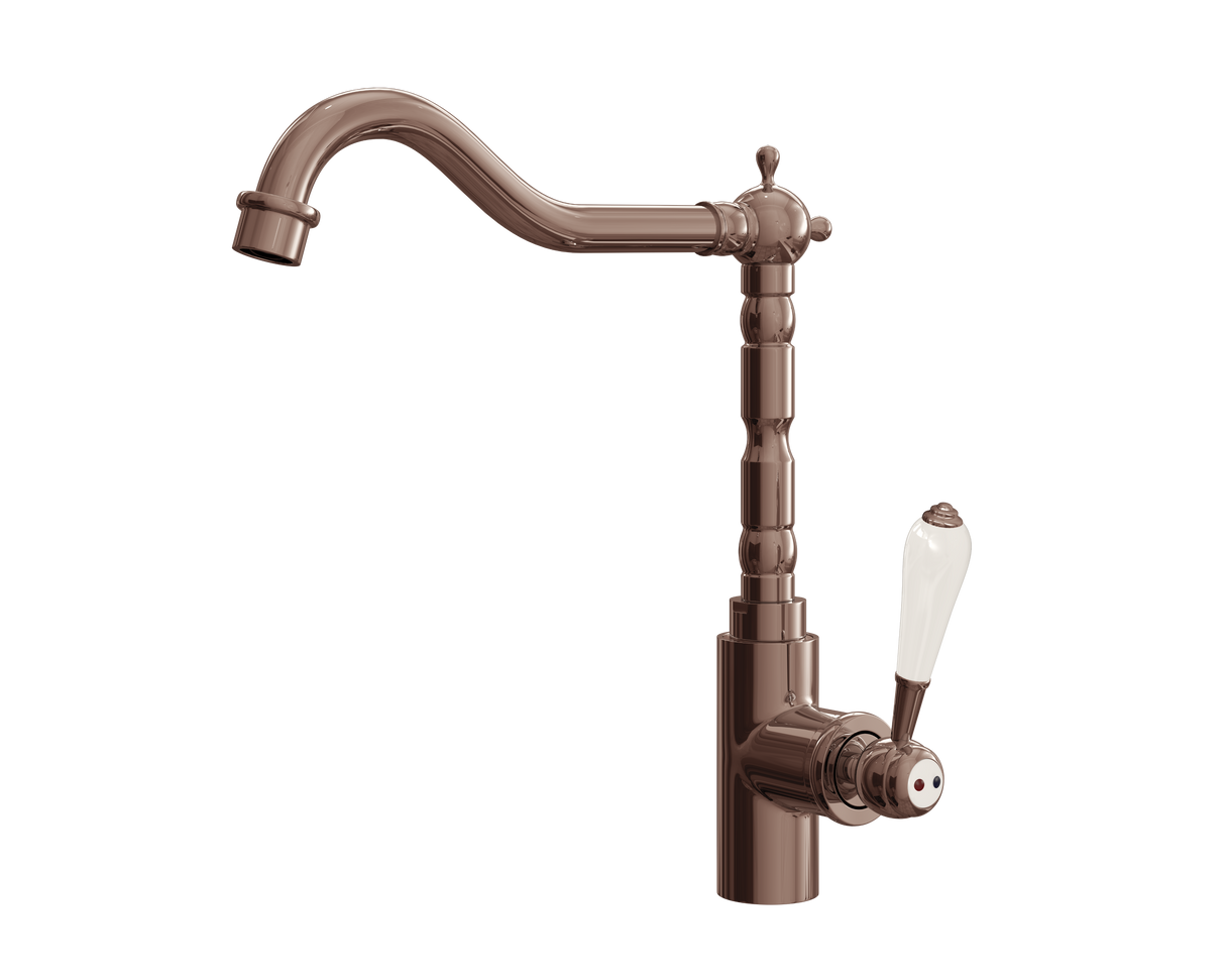 Verossi | Empire | Traditional Single Lever Kitchen tap | Brushed Gold