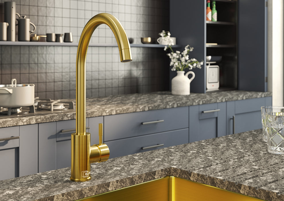 Tivoli | Single Lever Kitchen tap WRAS | Brushed Gold