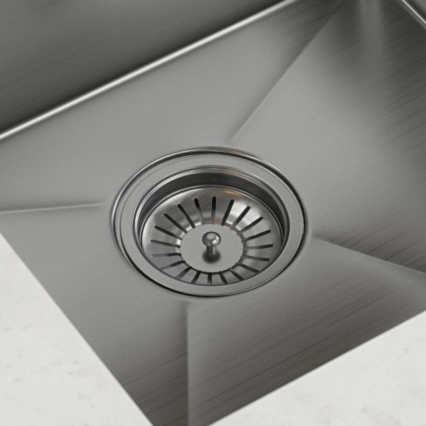 Elite | Basket Strainer Kitchen Sink Waste | Brushed Steel Finish