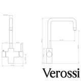 Verossi | Vamore | 3 in 1 Instant Boiling Tap | Brushed Copper