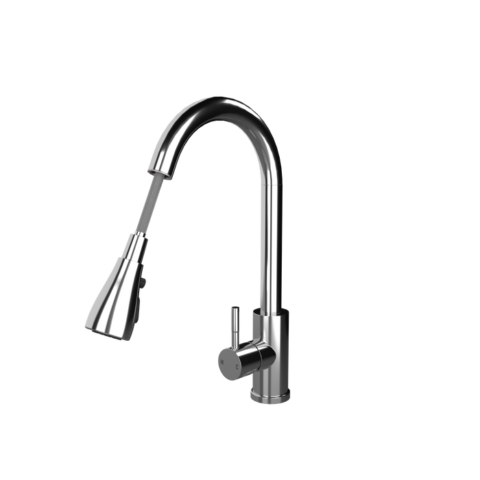 Verossi | Kitchen Sink Mixer with Pull out Spray | Polished Chrome