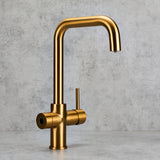 Verossi  | Valeria | Biometric 3 in 1 Instant Boiling Tap | Brushed Gold Finish