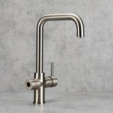 Verossi  | Valeria | Biometric 3 in 1 Instant Boiling Tap | Brushed Steel Finish