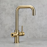 Verossi  | Valeria | Biometric 3 in 1 Instant Boiling Tap | Brushed Brass Finish