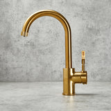 Verossi  | Volissi | Industrial Style Single Lever 3 in 1 Instant Boiling Tap | Brushed Gold Finish