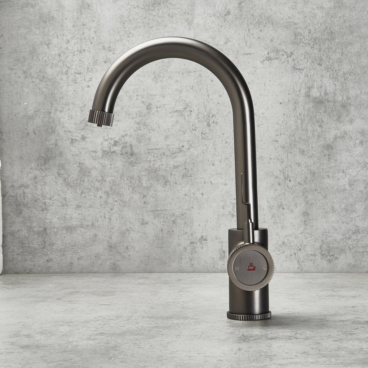 Verossi  | Volissi | Industrial Style Single Lever 3 in 1 Instant Boiling Tap | Gun Metal Finish