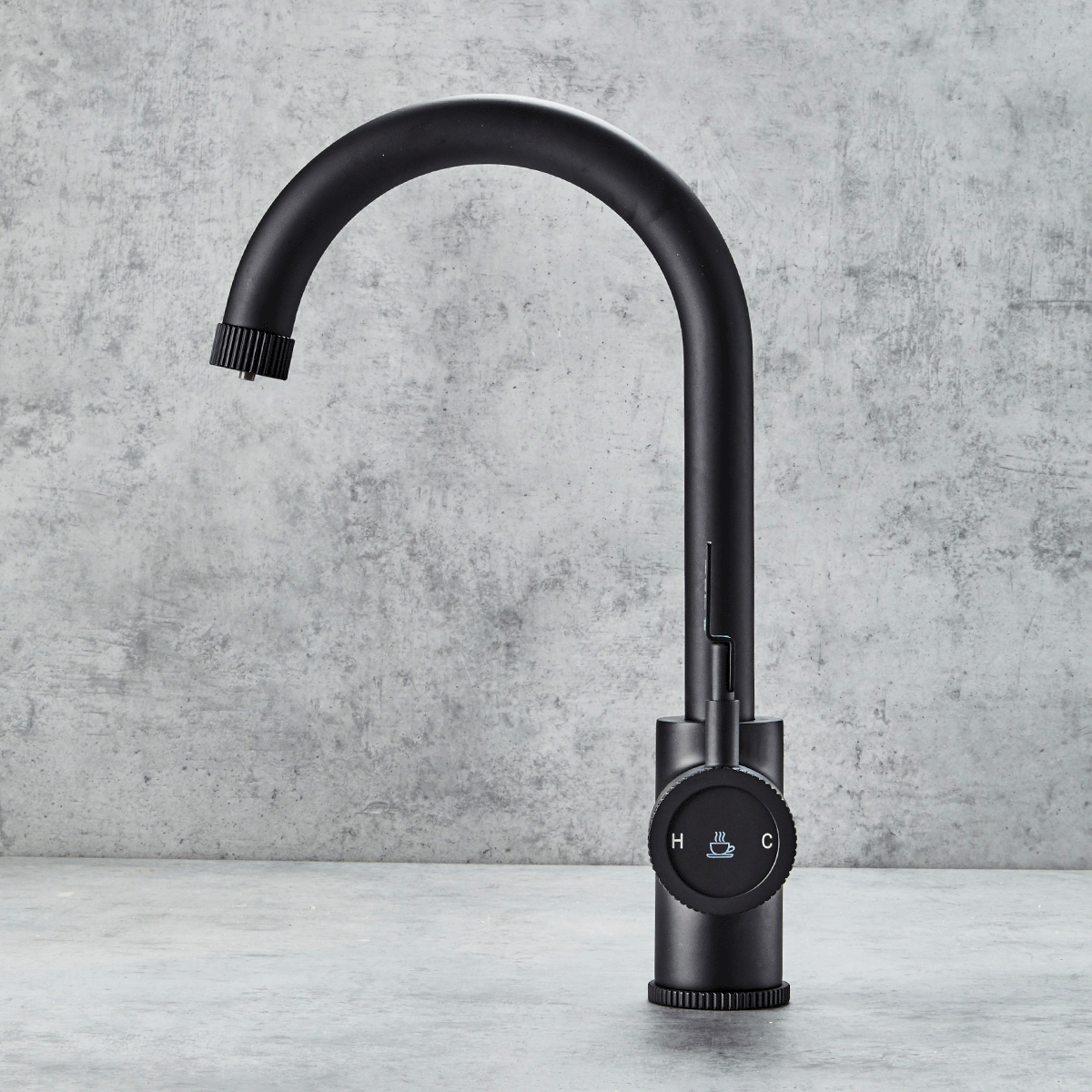 Verossi  | Volissi | Industrial Style Single Lever 3 in 1 Instant Boiling Tap | Matt Black Finish