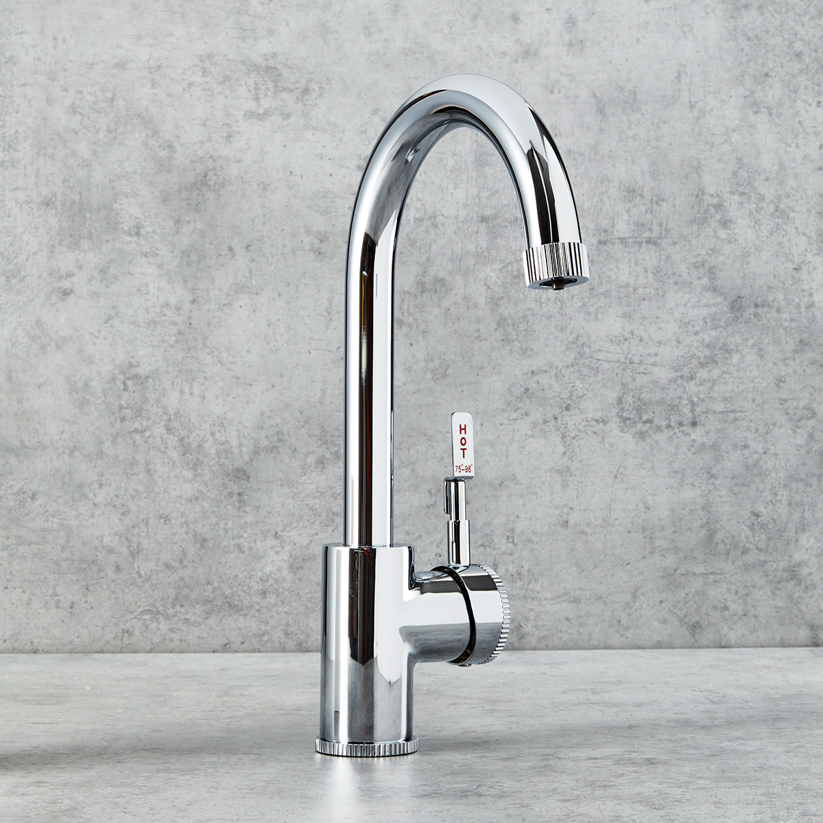 Verossi  | Volissi | Industrial Style Single Lever 3 in 1 Instant Boiling Tap | Polished Chrome Finish