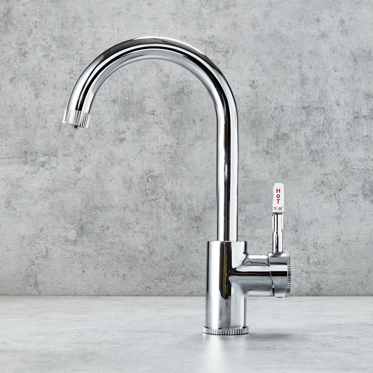 Verossi  | Volissi | Industrial Style Single Lever 3 in 1 Instant Boiling Tap | Polished Chrome Finish