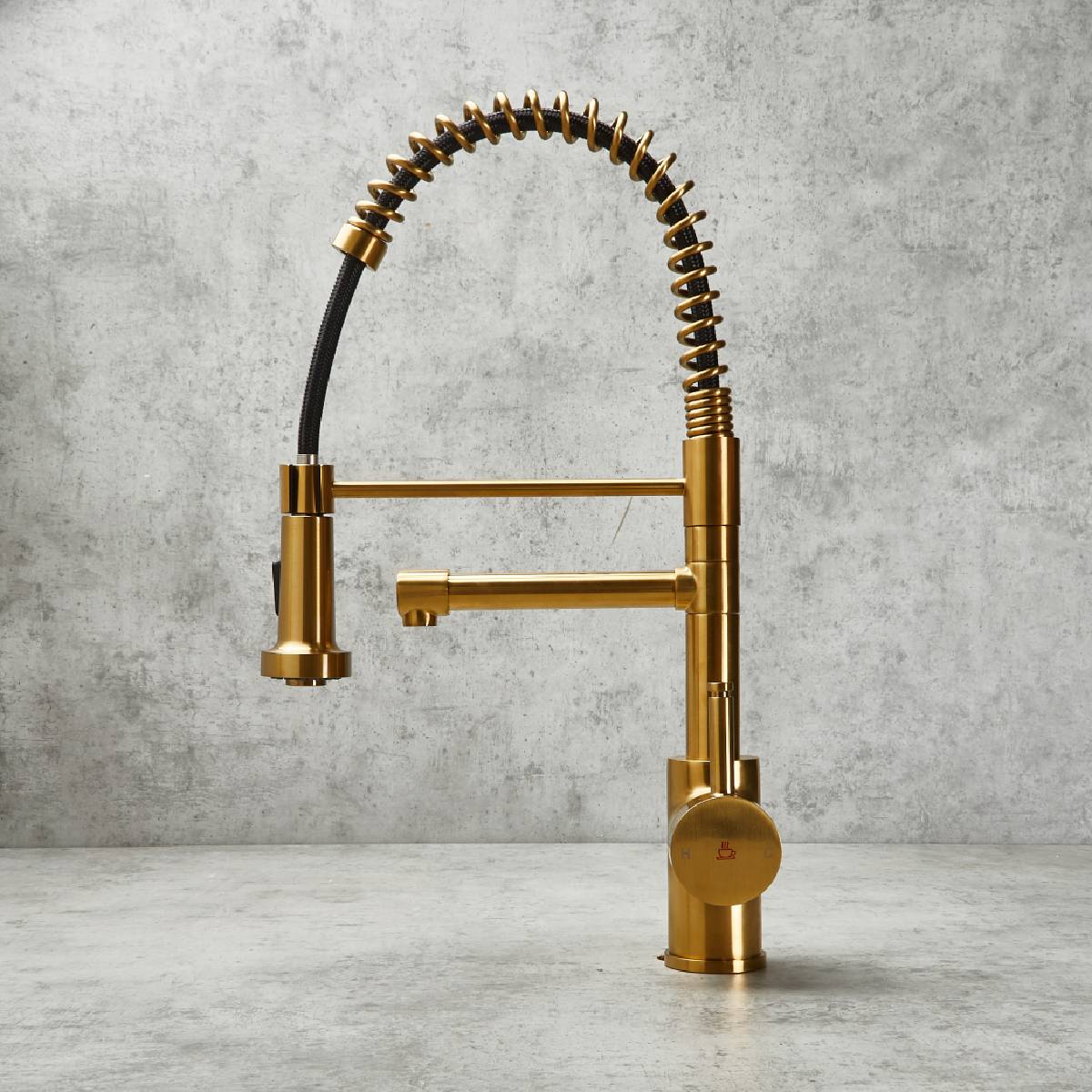 Verossi  | Flex | Multiuse Style 3 in 1 Instant Boiling Tap with Flexi Spray  | Brushed Gold Finish