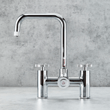 Verossi  | Vorisse | Industrial Bridge Style 3 in 1 Instant Boiling Tap | Polished Chrome Finish