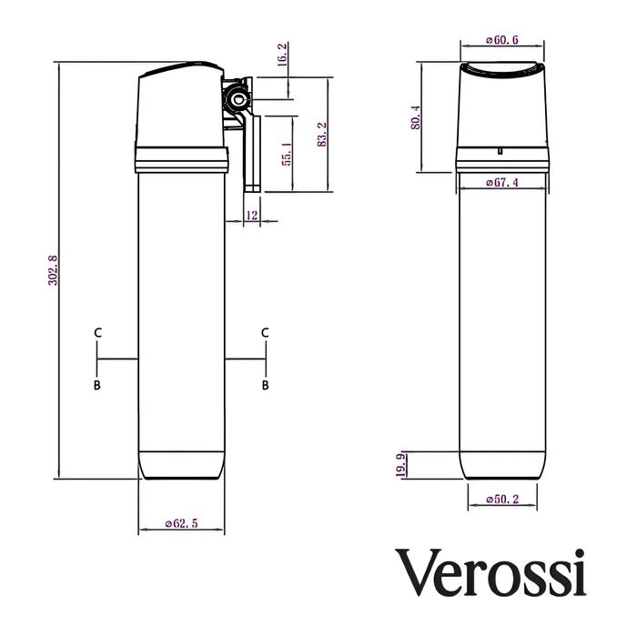verossi vanquish 4 in 1 boiling chilled elise kitchen tap