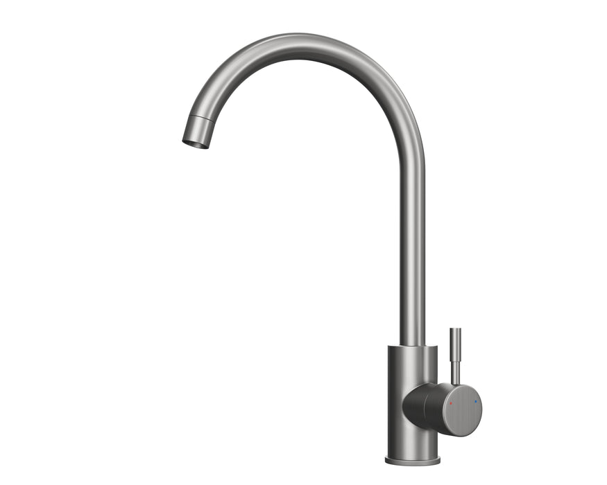 Verossi  | WRAS Approved Kitchen Sink mixer | Brushed Steel