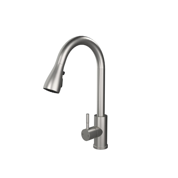 Verossi  | Kitchen Sink Mixer with Pull out Spray | Brushed Steel