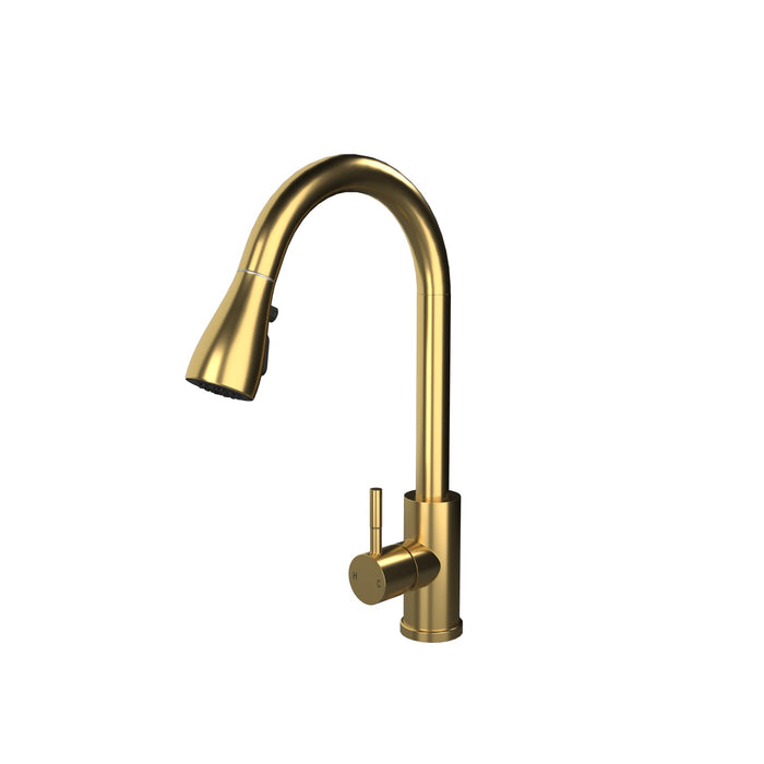 Verossi  | Kitchen Sink Mixer with Pull out Spray | Brushed Brass